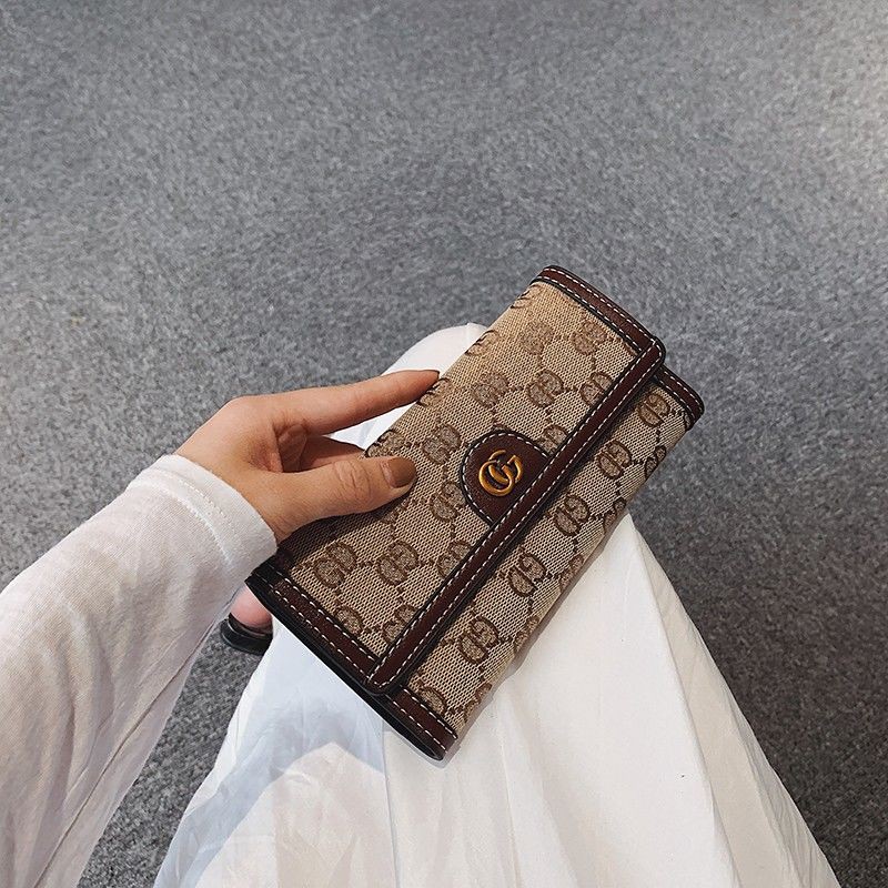 กระเป๋าแฟชั่นเกาหลีน่ารัก-hot-กระเป๋าสตางค์ใบยาวผู้หญิง