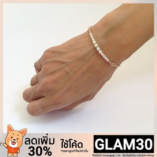 เครื่องประดับสร้อยข้อมือโซ่ลูกปัดมุกแฮนด์เมด faux