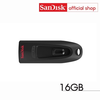 ภาพขนาดย่อของภาพหน้าปกสินค้าSanDisk Ultra USB 3.0 16GB, USB3.0,อ่าน 100MB/s (SDCZ48-016G-U46, Black) จากร้าน sandisk_thailand_officialshop บน Shopee