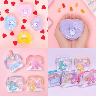 ( พร้อมส่ง ) Daiso Korea Carebears coin Bag กระเป๋าใส่เหรียญแคร์แบร์