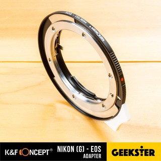 สินค้า K&F เมาท์แปลง Nikon (G) - EOS EF มีก้านปรับรูรับแสง Lens Adapter ( Nik-EOS / KF )