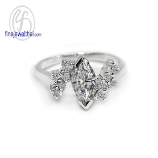 Finejewelthai แหวน-แหวนเพชร-แหวนเงินแท้-Endless-Diamond-CZ-Silver-Ring - R1111cz