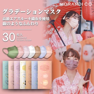[ส่งฟรี+พร้อมส่ง] แมสก์ Morandi จากญี่ปุ่น 1 กล่องมี 2 สี ทรงทางการขนาดมาตรฐาน สีมินิมอลสวยๆน่ารัก  ของแท้ 100%
