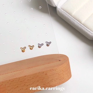 earika.earrings - crush piercing จิวหูเงินแท้หัวใจ(มีให้เลือกสองสี) เหมาะสำหรับคนแพ้ง่าย