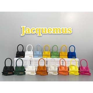 พรี ราคา4700 Jacquemus 2102 กระเป๋าถือกระเป๋าสะพายข้าง หนังแท้กระเป๋าแฟชั่นกระเป๋าสะพาย
