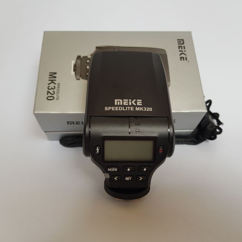 แฟลช Meike MK320 for Fuji มือสอง สภาพ99% | Shopee Thailand