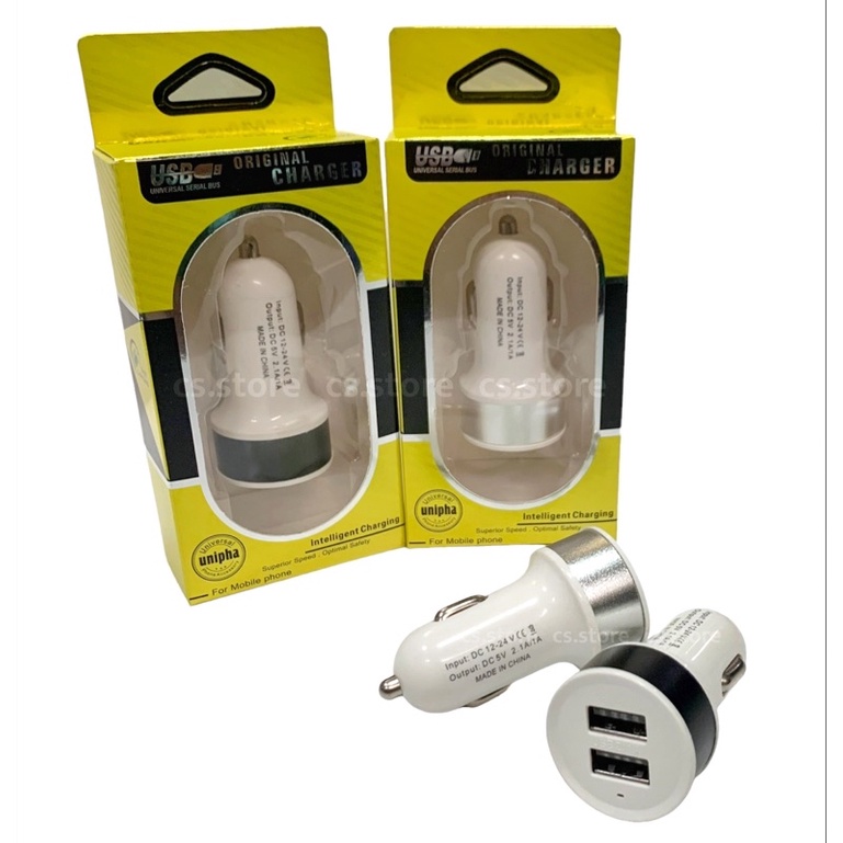 ที่ชาร์จในรถ-car-charger-หัวชาร์จในรถ-ที่เสียบusbในรถยนต์-5v-2-1a-1a-2ช่อง-usb-charge