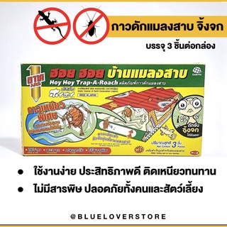 ส่งทุกวัน🔥 บ้านแมลงสาบ ฮอย ฮอย ars hoy hoy  กับดักแมลงสาบ กับดักจิ้งจก กาวดักแมลงสาบ กาวดักแมลง กับดักพร้อมเหยื่อล่อ