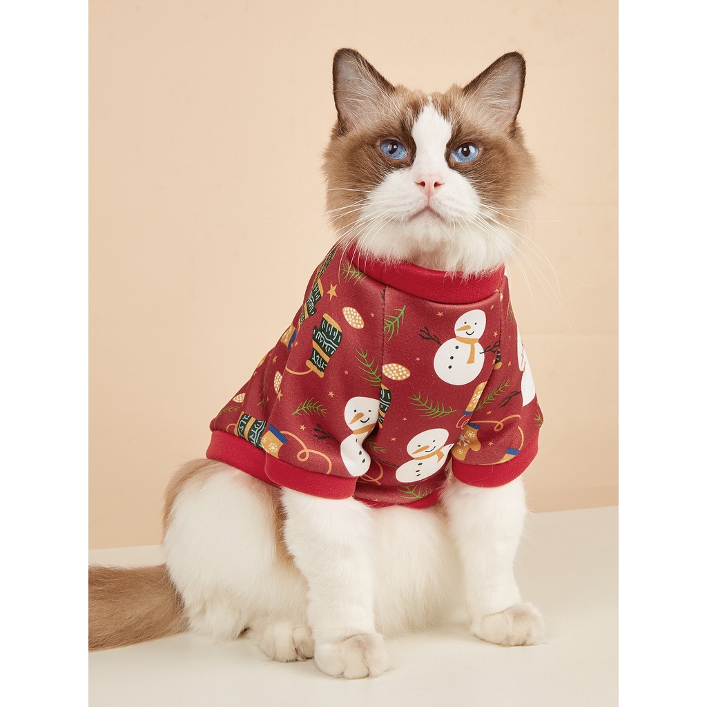 ภาพสินค้าMASTI คริสต์มาสจำกัด   เสื้อผ้า พิมพ์ลายน่ารัก สำหรับสัตว์เลี้ย สุนัข แมว สไตล์คริสต์มาสLI0295 จากร้าน kuike136.th บน Shopee ภาพที่ 6
