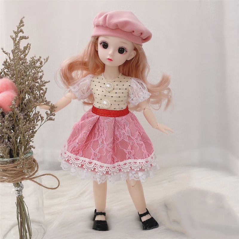ภาพสินค้าBjd Doll 12 Joints 1/6 Girls Dress 3D ตาตุ๊กตาสีน้ําตาลพร้อมรองเท้าของเล่นสําหรับเด็ก 30ซม. จากร้าน hahahaha.th บน Shopee ภาพที่ 5