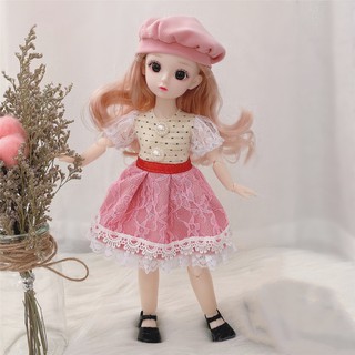 ภาพขนาดย่อของภาพหน้าปกสินค้าBjd Doll 12 Joints 1/6 Girls Dress 3D ตาตุ๊กตาสีน้ําตาลพร้อมรองเท้าของเล่นสําหรับเด็ก 30ซม. จากร้าน hahahaha.th บน Shopee ภาพที่ 5