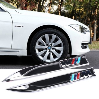 สติกเกอร์โลโก้ 3D สำหรับติดตกแต่งด้านข้างรถยนต์ BMW E46 E39 2 ชิ้น