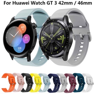 ภาพขนาดย่อของสินค้าสายนาฬิกาข้อมือซิลิโคน 20 มม./22 มม. สําหรับ Huawei Watch Gt3 46 มม. 42 มม. สําหรับ Huawei Watch Gt Runner / Gt3 / Gt 2 Pro