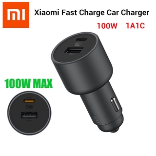 Xiaomi 100 W อุปกรณ์ที่ชาร์จแบบ Dual Usb Mi Car Charger ไร้สาย Usb - A Dual Output Led Power สําหรับรถยนต์