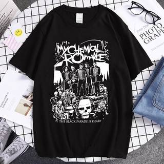 เสื้อยืดผ้าฝ้ายพิมพ์ลายขายดี เสื้อยืด พิมพ์ลาย My Chemical Romance Mcr dead Emo สไตล์วินเทจ สําหรับผู้ชาย