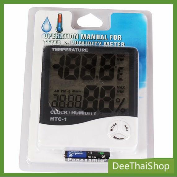 deethai-เครื่องวัดอุณหภูมิ-ความชื้นและนาฬิกา-digital-temperature-meter