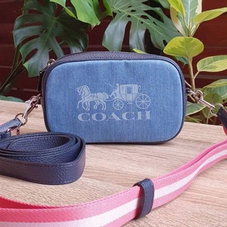 🎀 (สด-ผ่อน) ส่งฟรี กระเป๋าสะพาย คาดอกคาดเอวได้ Coach 90393 Jes Convertible Belt Bag