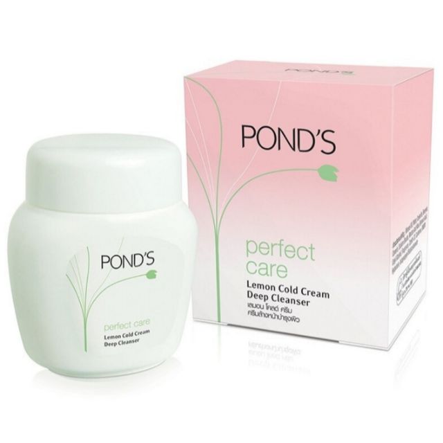 Pond's Perfect Care Lemon Cold Cream Deep Cleanser ครีมล้างหน้าพอนด์ส |  Shopee Thailand