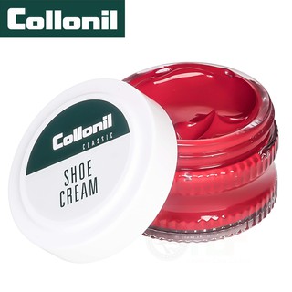 COLLONIL Shoe cream ขนาด 50 ml. สี FLAME ครีมซ่อมแซม และฟื้นฟูสีสำหรับหนังเรียบ เช่น รองเท้า กระเป๋า เฟอร์นิเจอร์ ฯลฯ