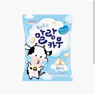 Lotte Chewy milk candy ล็อตเต้ ลูกอมรสนม 79g.