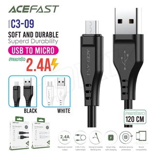 ACEFAST รุ่น C3-09 สายชาร์จ ไมโคร ชาร์จเร็ว 2.4A ยาว 1.2เมตร Max Charging Data Cable C3-09 USB-A to Micro-USB 1.2m lengt