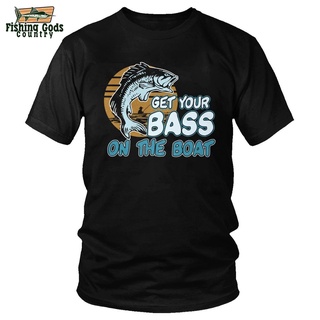 เสื้อยืดพิมพ์ลายแฟชั่น เสื้อยืด ลาย Awesome Bass Fishing FGC
