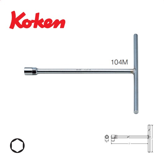koken-104m-12-บ๊อกตัวที-6-เหลี่ยม-12-mm