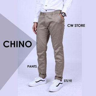 กางเกงสเเล็คผ้ายืด Chino style เอว 28-54 เก็บเงินปลายทาง