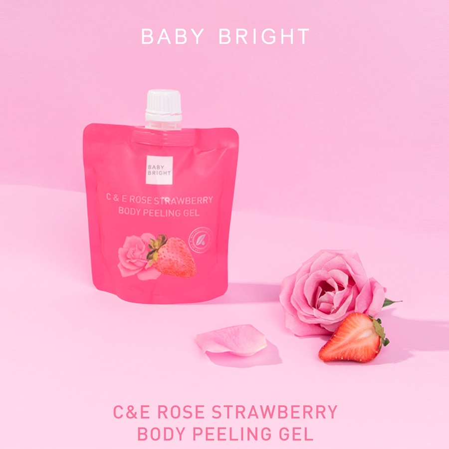 ภาพสินค้าBaby Bright ซีแอนด์อีโรสสตรอเบอร์รี่บอดี้พีลลิ่งเจล 200ML เบบี้ไบร์ท Baby Bright C & E Rose Strawberry Body Peeling Gel 200ml จากร้าน karmarts บน Shopee ภาพที่ 1