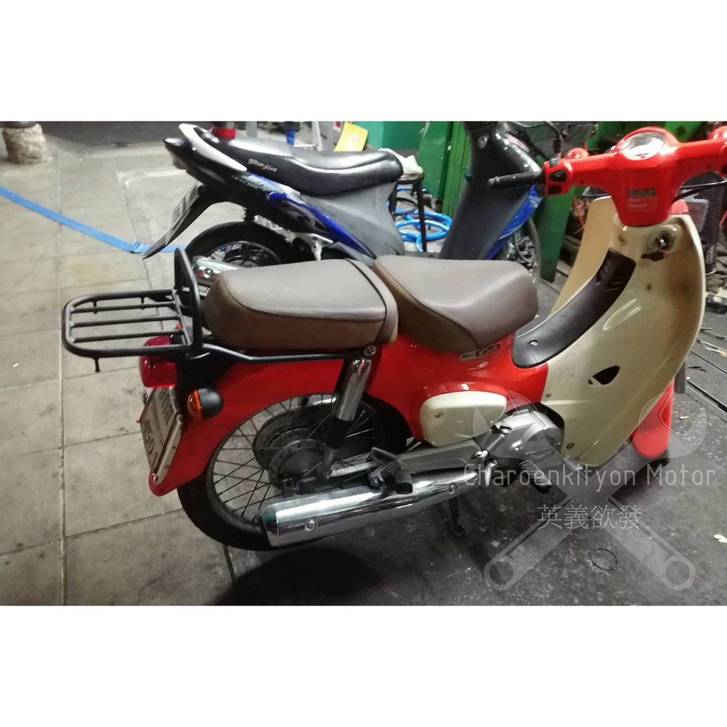 ขายดีติดอันดับ-ตะแกรงท้ายsupercub-แบบหนา-2018-2020-รุ่นเบาะสองตอน-อะไหล่ฮอนด้า