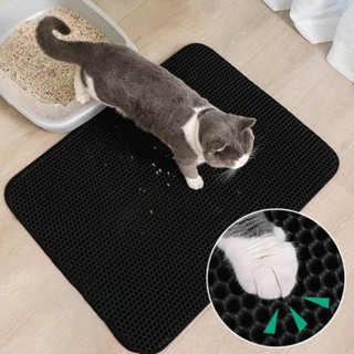 Deemar  แผ่นดักทรายแมว เททรายกลับมาใช้ได้ใหม่ได้ แผ่นดักทราย Cat litter Mat