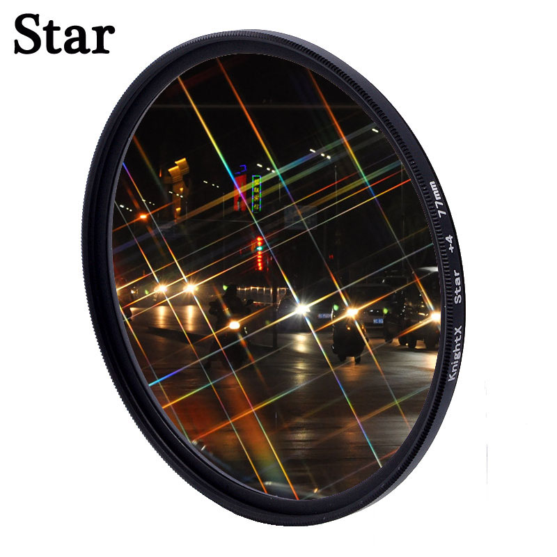 รูปภาพของKnightx Star 4X 6X 8X เลนส์ฟิลเตอร์ 49 มม. 52 มม. 55 มม. 58 มม. 62 มม. 67 มม. 72 มม. 77 มม. สําหรับไฟกล้อง dslr 700dลองเช็คราคา