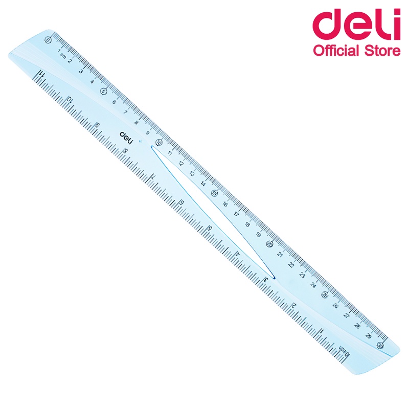 deli-h11-ruler-ไม้บรรทัดแฟนซี-ยาว-30-เซนติเมตร-แพ็คกล่อง-30-ชิ้น-ไม้บรรทัด-ไม้บรรทัดแฟนซี-เครื่องเขียน-อุปกรณ์การเรียน