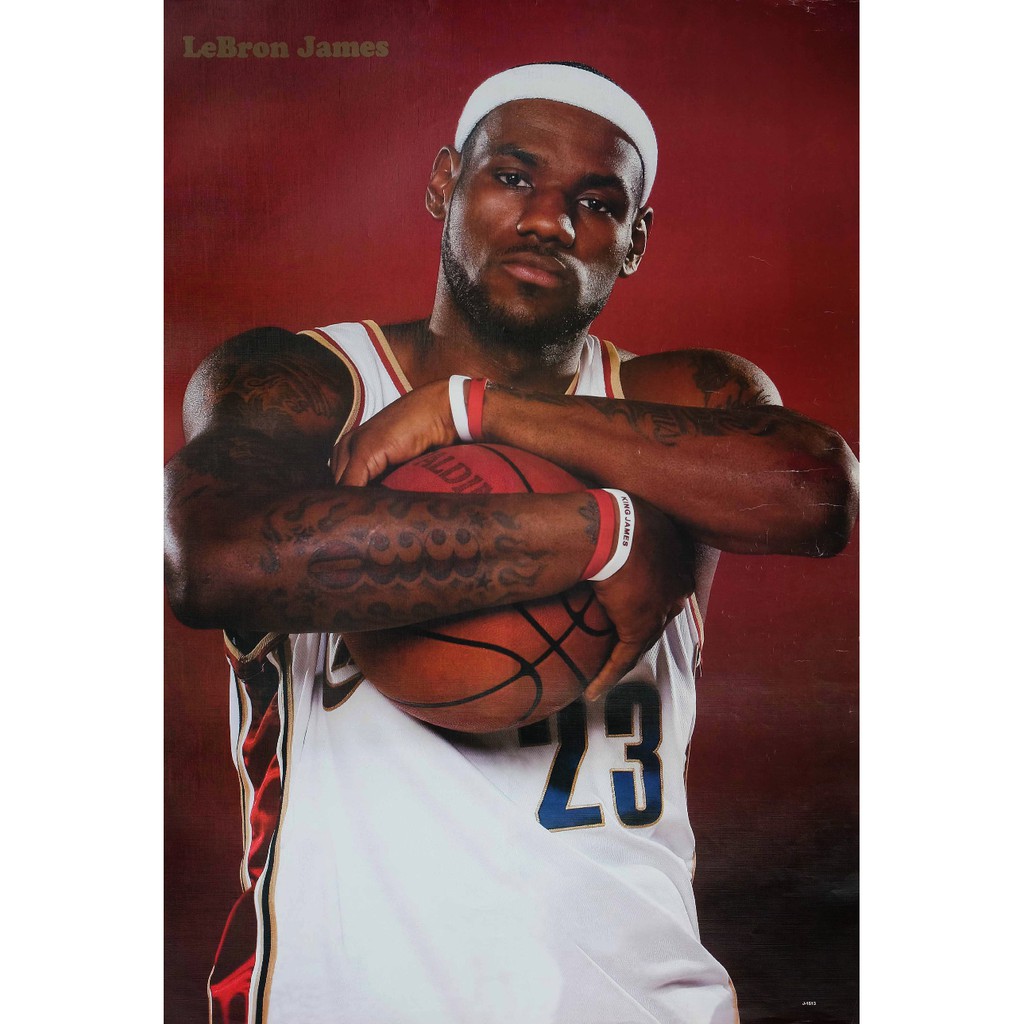 โปสเตอร์-รูปถ่าย-นักกีฬา-บาส-เลอบรอน-เจมส์-lebron-james-2003-poster-24-x35-inch-photo-basketball-cavaliers-nba-v2