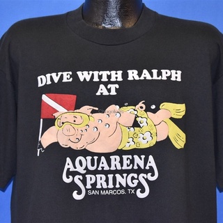 เสื้อยืดลําลอง แขนสั้น พิมพ์ลาย Aquarena S Dive With Ralph 90S ขนาดใหญ่พิเศษ เข้าได้กับทุกชุด สไตล์คลาสสิกสามารถปรับแต่ง