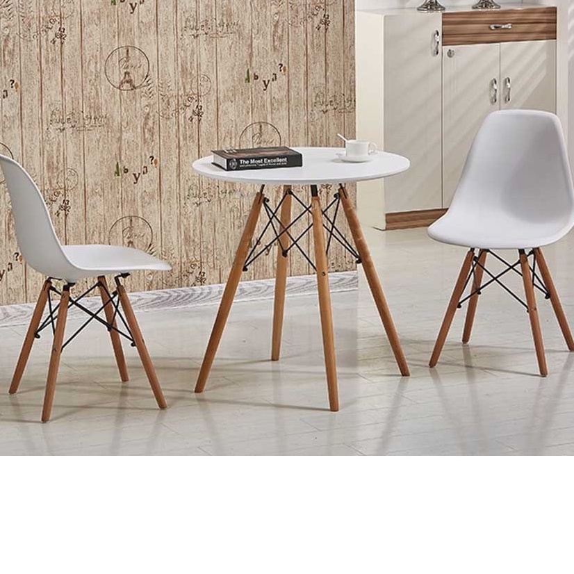 ภาพหน้าปกสินค้าYiFeng ชุดโต๊ะ + เก้าอี้ 2 ชิ้น สไตล์โมเดิร์น ขาไม้บีช YF-1111 สีขาว จากร้าน yifeng001 บน Shopee