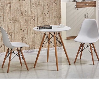 ภาพขนาดย่อของภาพหน้าปกสินค้าYiFeng ชุดโต๊ะ + เก้าอี้ 2 ชิ้น สไตล์โมเดิร์น ขาไม้บีช YF-1111 สีขาว จากร้าน yifeng001 บน Shopee ภาพที่ 1