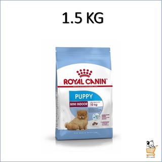 Royal Canin Mini Indoor Puppy 1.5 KG อาหารเม็ดสุนัข ลูกสุนัข พันธุ์เล็ก เลี้ยงในบ้าน อายุ 2 - 10 เดือน