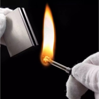 ไม้ขีดไฟเหล็ก ไฟแช็คเหล็ก ที่จุดไฟเหล็ก ไม้ขีดเหล็ก ที่จุดไฟ ไม้ขีดไฟ เติมน้ำมันรอนสัน พวงกุญแจ พร้อมจุด พร้อมส่ง
