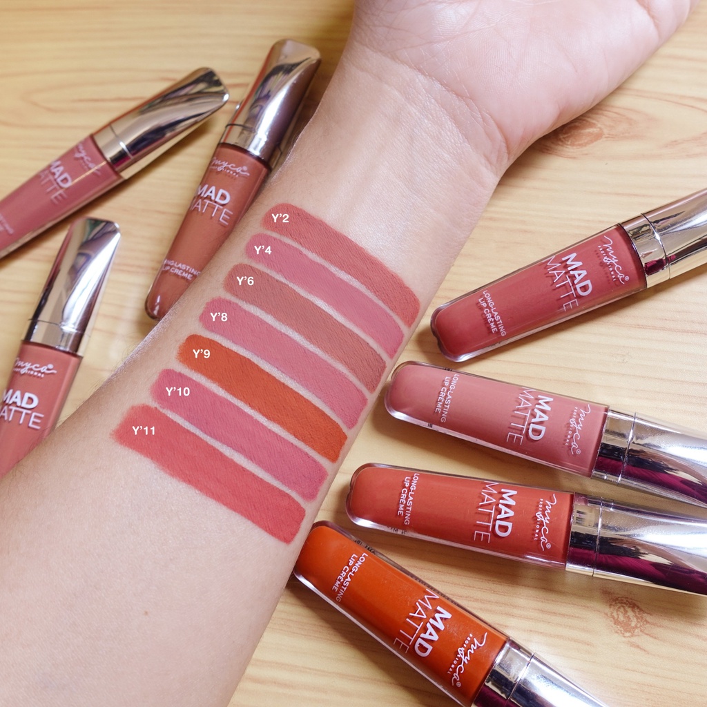 ภาพหน้าปกสินค้าแท้ ส่งไว MYCA LIPSTICK MADMATTE ลิปสติก ไมก้า แมดแมทท์ เนื้อดีกันน้ำติดทน แบบแท่งเดี่ยว ขนาด 4ml