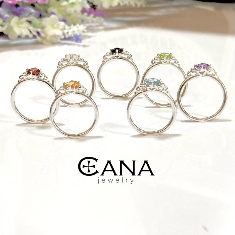 ภาพหน้าปกสินค้าแหวนพลอยแท้ แหวนพลอยเม็ดเดี่ยว แหวนเงินแท้ ชุบขาว กันดำ มีใบรับประกันสินค้า จากร้าน cana_jewelry บน Shopee