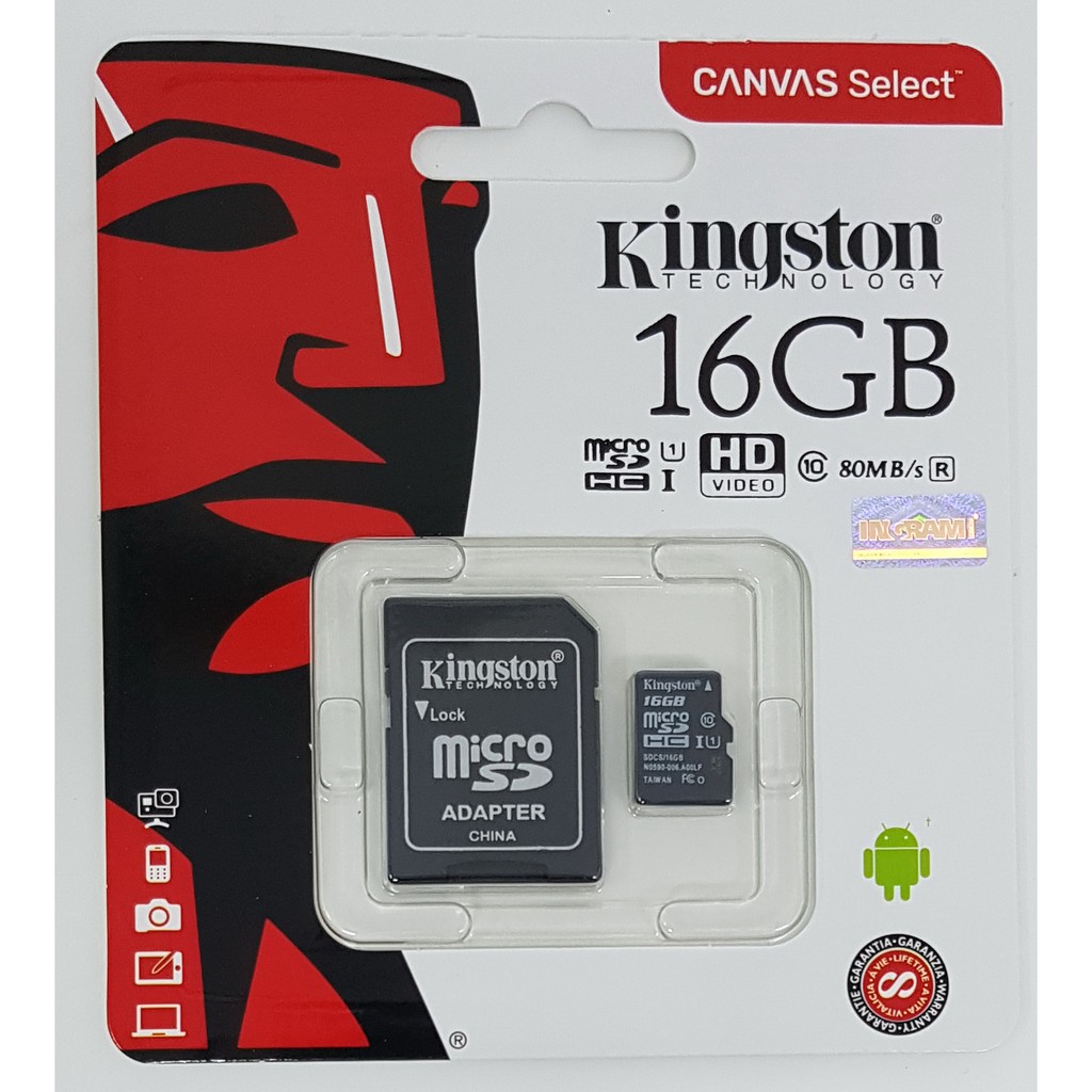 ภาพสินค้าKingston เมมโมรี่การ์ด MicroSD Card 8G/16G/32G /64 มีประกัน life time warranty จากตัวแทน Synnex หรือIngram จากร้าน speedcctvshop บน Shopee ภาพที่ 1