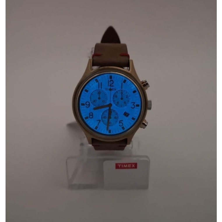 timex-mens-tw2r96300-mk1-42mm-black-dial-leather-watch-ของ-ใหม่เอี่ยม-แกะ-กล่อง