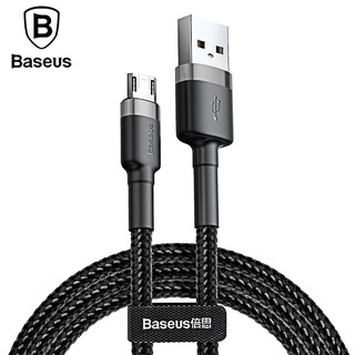 baseus micro usb สายเคเบิ้ลสาน 1 เมตร 2 เมตรสําหรับ xiaomi redmi note 5 pro 4 data