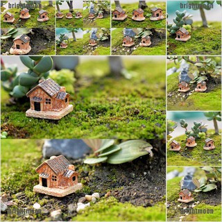 brightmoon 3Pcs Micro Landscape Decoration Small Houses Handicraft Gift Garden Ornaments