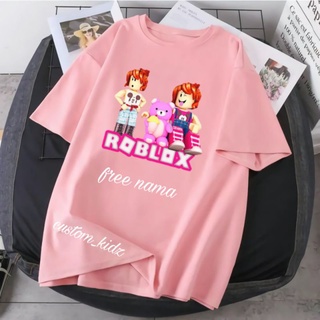 เสื้อยืด พิมพ์ลาย Roblox free Name พรีเมี่ยม สําหรับเด็กผู้ชาย และผู้หญิง