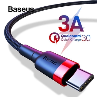 Baseus สายชาร์จเร็ว สายชาร์จไอโฟน USB Type C Cable for Samsung S8 Note 8 Quick Charge 3.0 USB C Cable  Cable Type-C Fast อุปกรณ์ชาร์จมือถือUSB C Wire