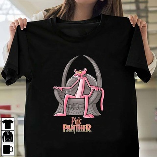 [100% Cotton] เสื้อยืด พิมพ์ลาย Pink Panther King Panther ทุกขนาด ไซซ์ S ถึง 4XL NN480