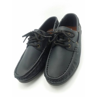 สินค้า รองเท้าหนังผูกเชือก ช ญ (Size37-46) มิ้นดำ