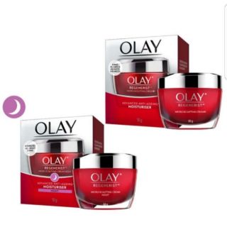 ปีผลิต 2023) olay regenerist micro sculpting 50g.day หรือ night